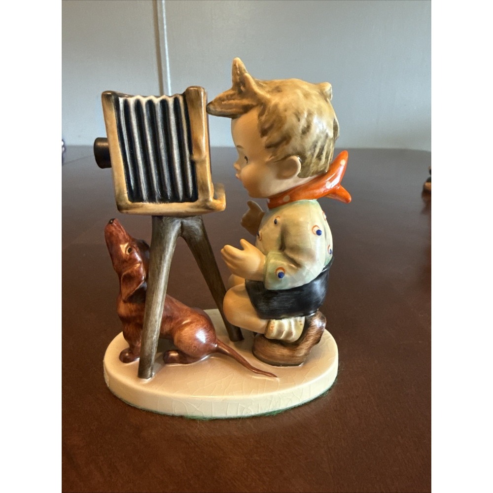 The Photographer Hummel‎ Boy Figurine w Dog Germany